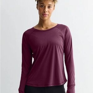 Tek Gear Women's Wine Long Sleeve Tee